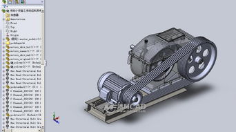 传动小设备之传动齿轮和电机的设计模型